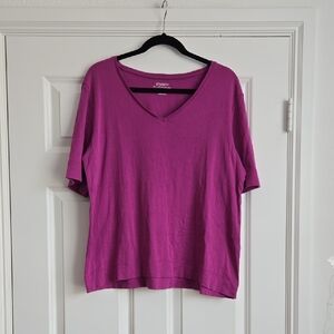 Chicos Women's V-Neck Short Sleeve Top